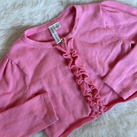 Girls Janie Jack Pink sweater - Picture 5 of 5